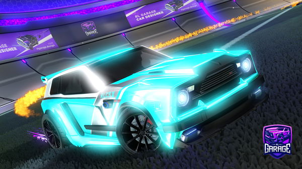 A Rocket League car design from BACK_35