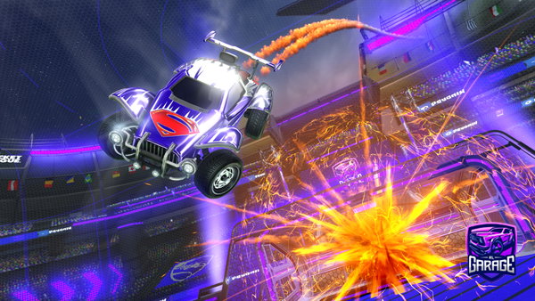 A Rocket League car design from Rob1k4