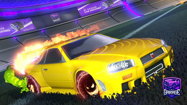 A Rocket League car design from NissanSkyline10