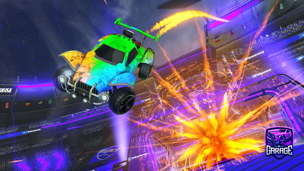 A Rocket League car design from jaygoafk
