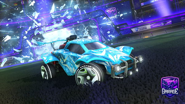 A Rocket League car design from Myusernameistigershark