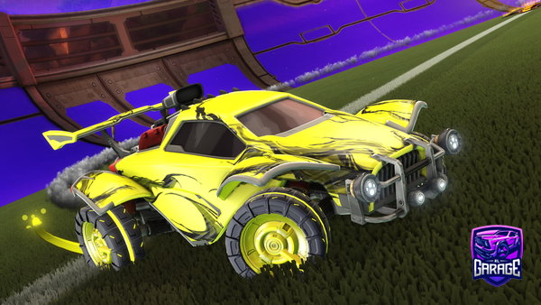A Rocket League car design from -Mouni-