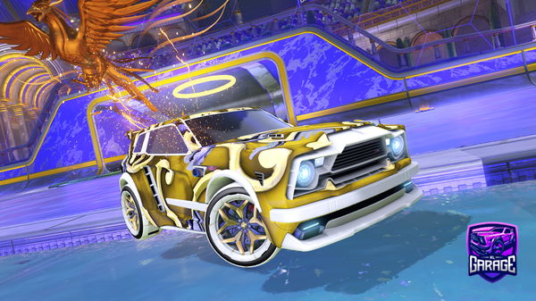 A Rocket League car design from Gyaradosing