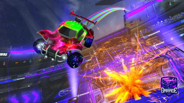 A Rocket League car design from TheForestGreenDino