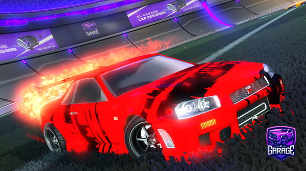 A Rocket League car design from Bzdylus