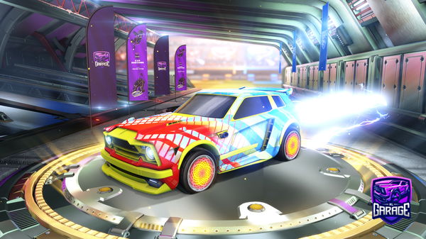 A Rocket League car design from MESSI_THEKING