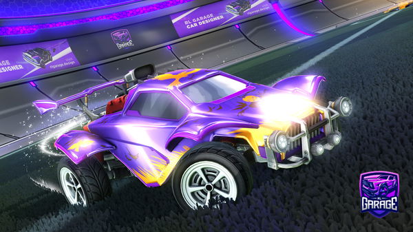 A Rocket League car design from KingCucumber