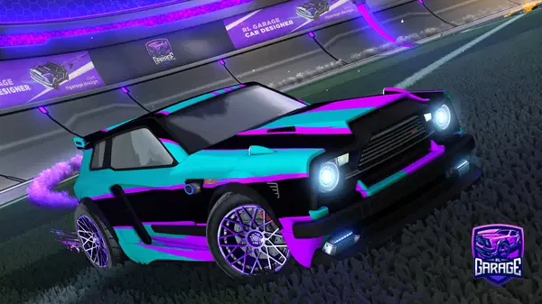 A Rocket League car design from SLWXCV