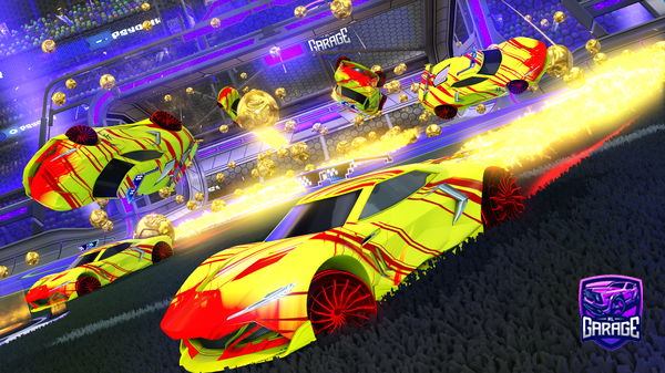 A Rocket League car design from Myusernameistigershark