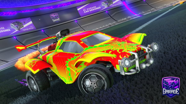 A Rocket League car design from ps-flip-10
