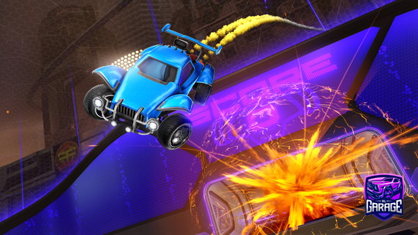 A Rocket League car design from InkyLily