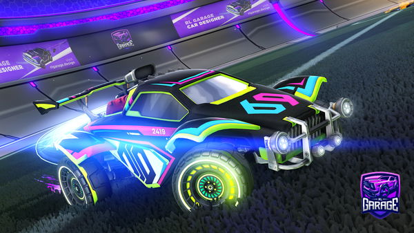 A Rocket League car design from boosted497