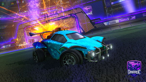 A Rocket League car design from Cryptiksz