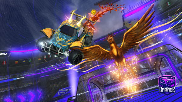 A Rocket League car design from MQstylez