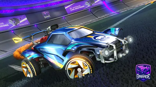 A Rocket League car design from boosted497