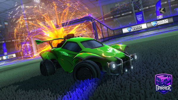 A Rocket League car design from Wiskie13