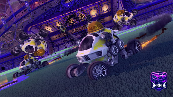 A Rocket League car design from Electro-G