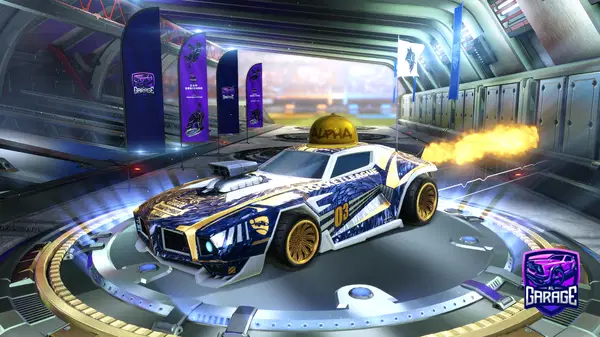 A Rocket League car design from Garou_DzZ