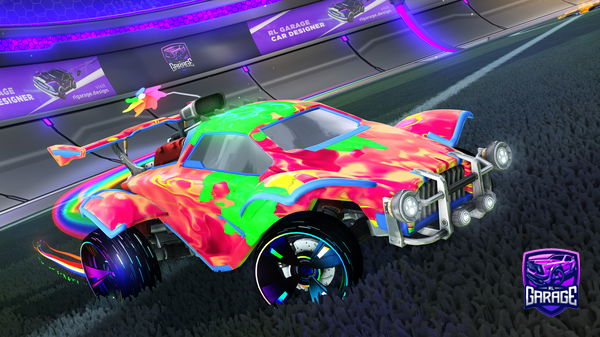 A Rocket League car design from freexi