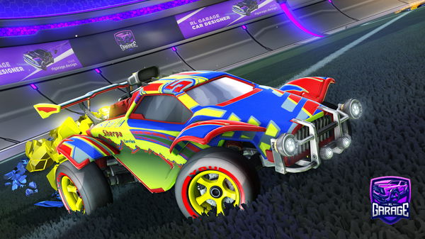 A Rocket League car design from __x