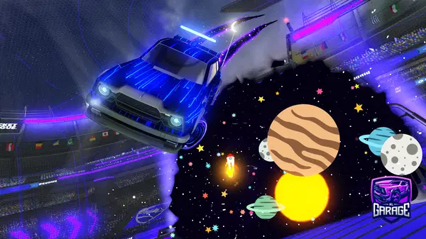 A Rocket League car design from -Trade-me-