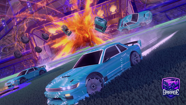 A Rocket League car design from nicolaseye