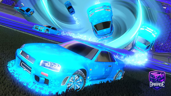 A Rocket League car design from Shehateswlkr