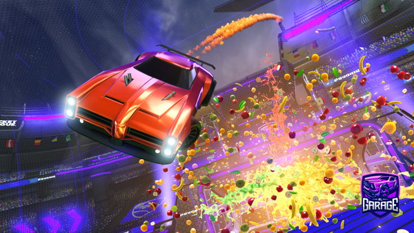 A Rocket League car design from Vr-fishy