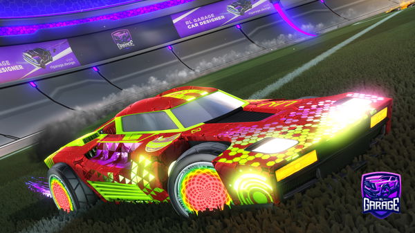 A Rocket League car design from GoFlyers34