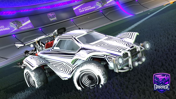 A Rocket League car design from pallone-titanico2