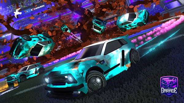 A Rocket League car design from Tecnikaz