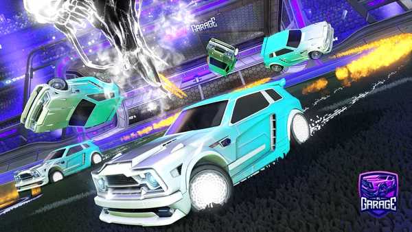 A Rocket League car design from Ruelampago