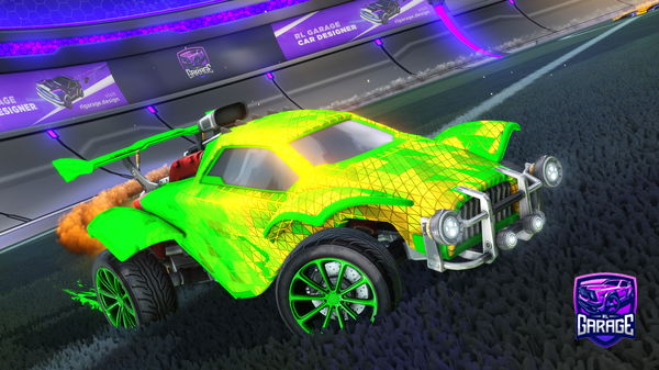 A Rocket League car design from Joelk116