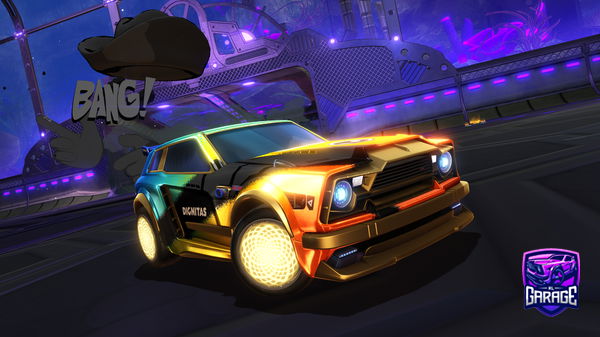 A Rocket League car design from Squrtin