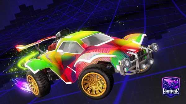 A Rocket League car design from CandyMuncherPro