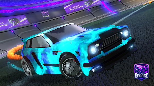 A Rocket League car design from Tecnikaz