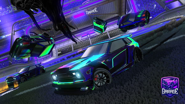 A Rocket League car design from Rockkamsen