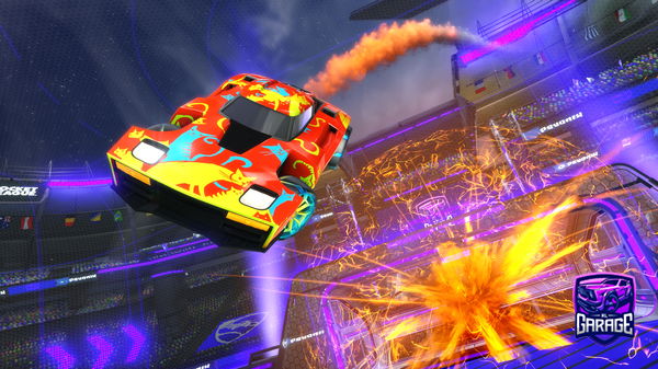 A Rocket League car design from Rpllnts