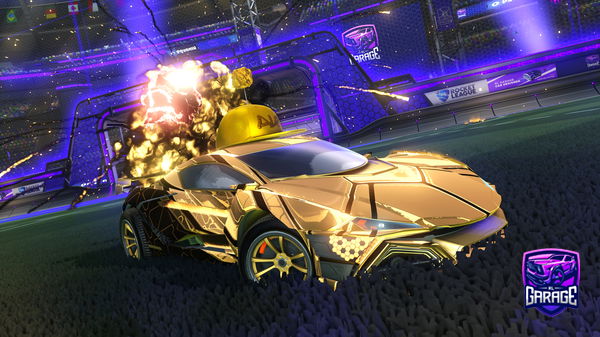 A Rocket League car design from 1210