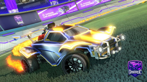 A Rocket League car design from McLarenpro