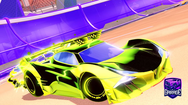 A Rocket League car design from PsychedGlitch