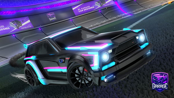 A Rocket League car design from jackedpotato