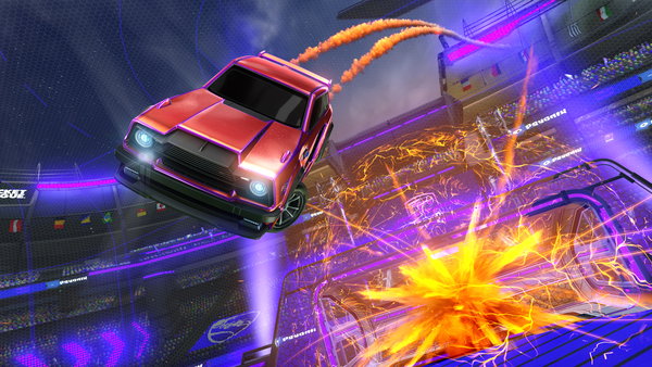 A Rocket League car design from Minuano