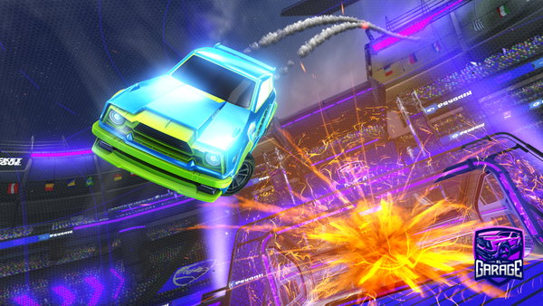 A Rocket League car design from elinubel