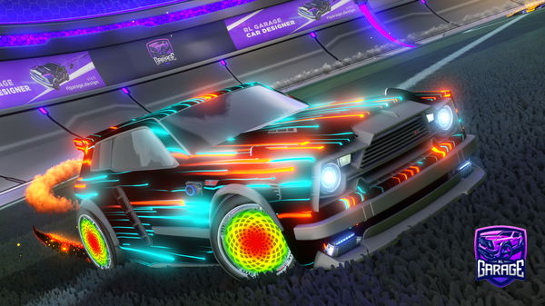 A Rocket League car design from Slimyteacakes