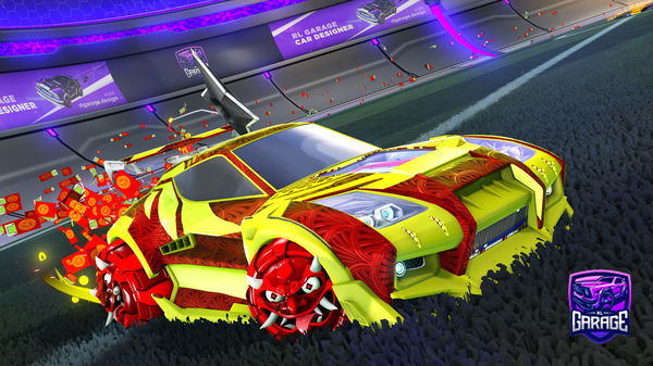 A Rocket League car design from Synxty