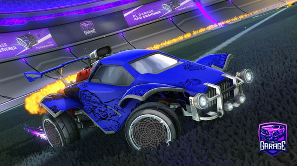 A Rocket League car design from Road_to_black_standard