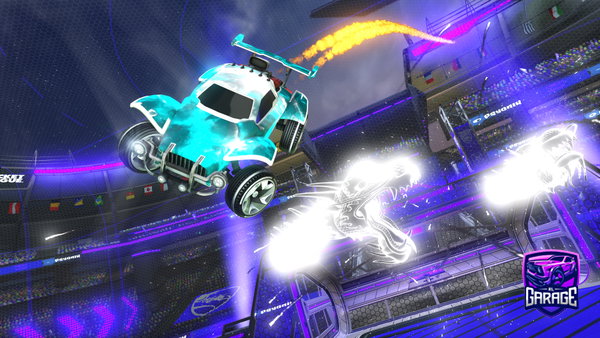 A Rocket League car design from light_rlcs