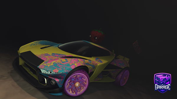A Rocket League car design from -Mouni-