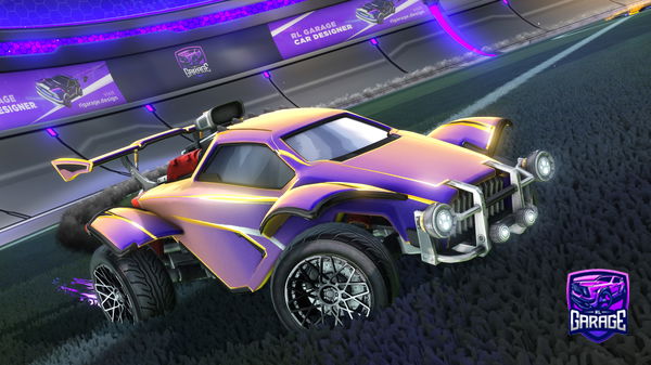 A Rocket League car design from hellodarcy